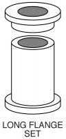 AC201TL 1 1/4 OD x 1 ID LONG FLANGE BUSHING